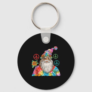 Zigeuner Weihnachtsmann Hipe Tie Dye Groovy Weihna Schlüsselanhänger