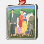 Zigeunerfamilie 1986 silbernes ornament (Links)