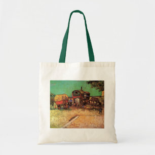 Zigeunerlager mit Karawanen von Vincent van Gogh Tragetasche