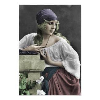 Zigeunermädchen Fotodruck