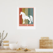 Zigeunermutter  Gypsy Vanner Pferd Poster (Küche)