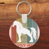 Zigeunermutter  Gypsy Vanner Pferd Schlüsselanhänger (Vorderseite)