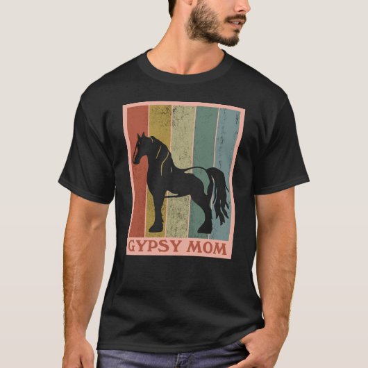 Zigeunermutter  Gypsy Vanner Pferd T-Shirt (Vorderseite)