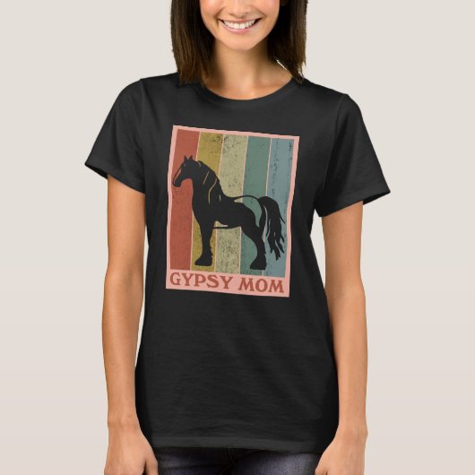 Zigeunermutter Zigeunervanner-Pferd T-Shirt (Vorderseite)