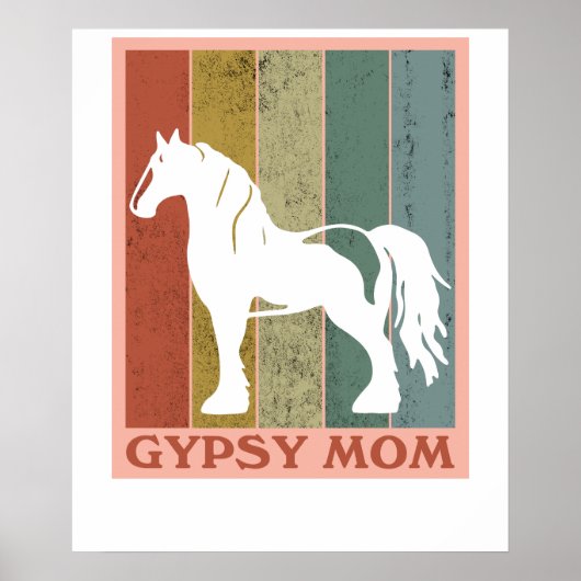 Zigeunermutter Zigeunerveraner-Pferd Poster (Vorne)