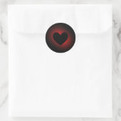 Ziggi's Heart Sticker - Round (Tasche)
