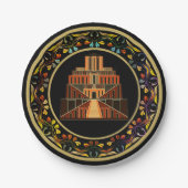 ZIGGURAT-Papierplatte Pappteller (Vorderseite)