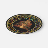 ZIGGURAT-Papierplatte Pappteller (Schrägansicht)