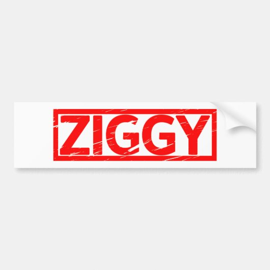 Ziggy Briefmarke Autoaufkleber (Vorne)