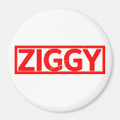 Ziggy Briefmarke Magnet (Vorne)