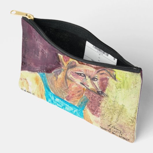 "Ziggy Der Hund in Overalls" Zubehörtasche (Offen)