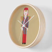 Ziggy – Glam Rock Wall Clock Uhr (Winkel)