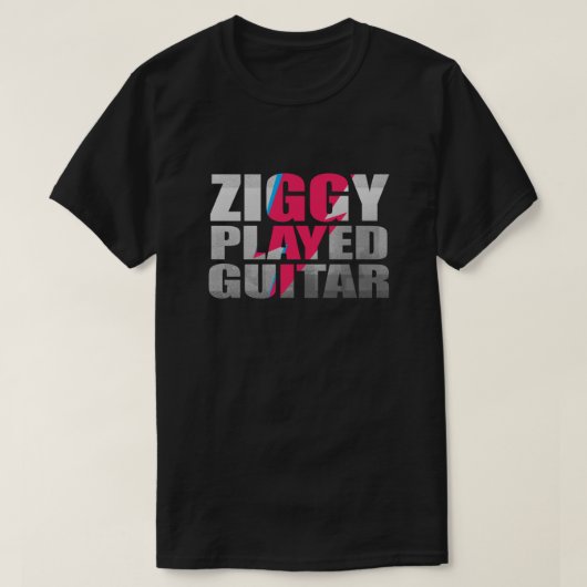 ZIGGY SPIELGITAR AUF SCHWARZEM Classic T-Shirt (Design vorne)