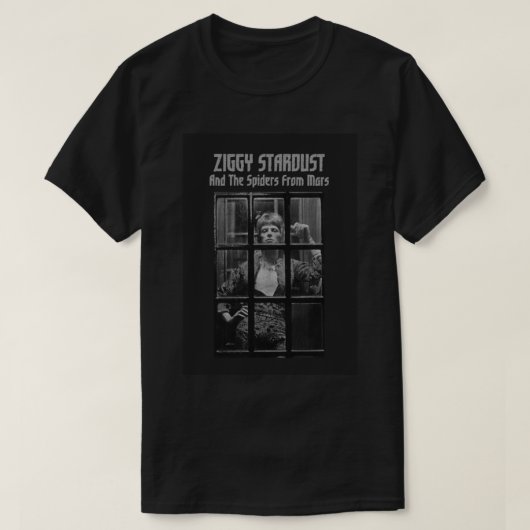 Ziggy Stardust and the Spiders from Mars Photograp T-Shirt (Design vorne)