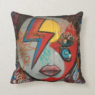 Ziggy Stardust Straßenkunst-/-Graffiti-Wurfskissen Kissen