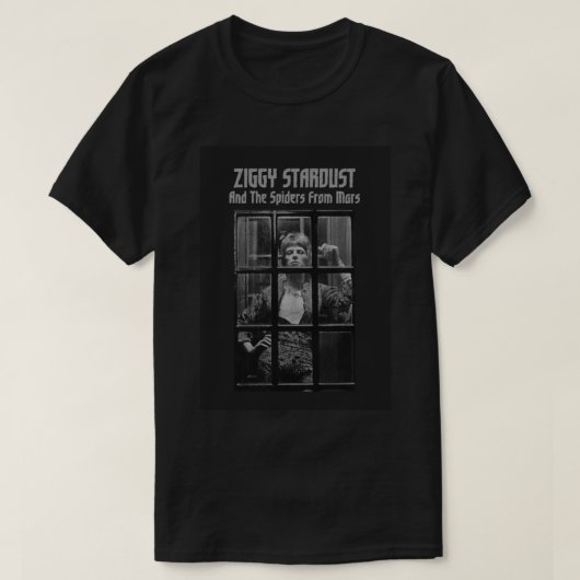 Ziggy Stardust und die Spiders von Mars Fotograf T-Shirt (Design vorne)