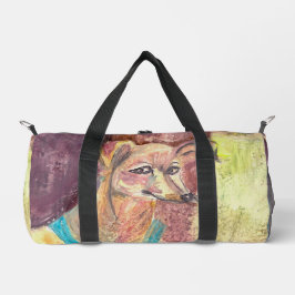 "Ziggy The Dog in Overalls" Wasserfarbe Duffle Bag