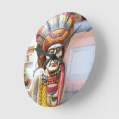 ZIGREICHER INDISCHER ALEXANDRIA-WALD RUNDE WANDUHR (Winkel)