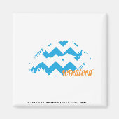 ZigZag Aqua Magnet (Vorne)