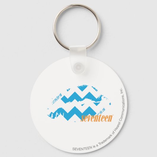 ZigZag Aqua Schlüsselanhänger (Vorderseite)