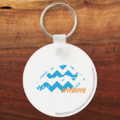 ZigZag Aqua Schlüsselanhänger (Vorderseite)