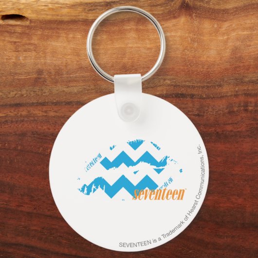 ZigZag Aqua Schlüsselanhänger (Vorderseite)