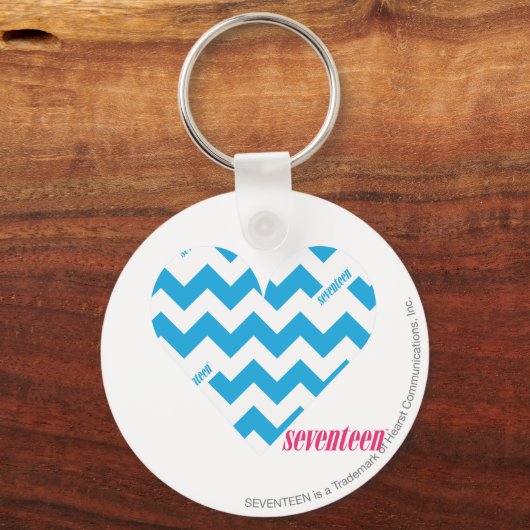 ZigZag Aqua Schlüsselanhänger (Vorderseite)