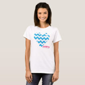 ZigZag Aqua T-Shirt (Vorne ganz)