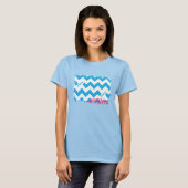 ZigZag Aqua T-Shirt (Vorne ganz)