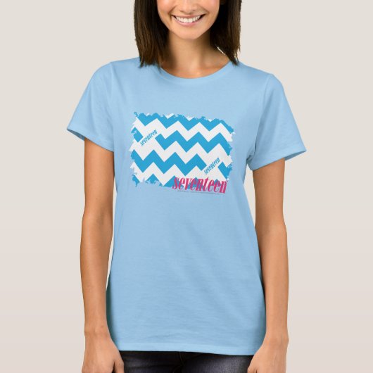 ZigZag Aqua T-Shirt (Vorderseite)