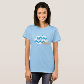 ZigZag Aqua T-Shirt (Vorne ganz)