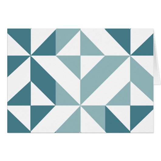 ZigZag, aquamarin-grün-zweiteilig, geometrisch (Vorderseite (Horizontal))