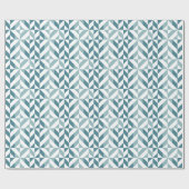 ZigZag, aquamarin-grün-zweiteilig, geometrisch Geschenkpapier (Flach)