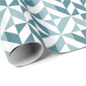 ZigZag, aquamarin-grün-zweiteilig, geometrisch Geschenkpapier (Rolleneckpunkt)