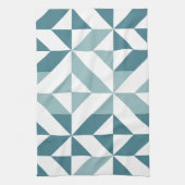 ZigZag, aquamarin-grün-zweiteilig, geometrisch Geschirrtuch (Vertikal)