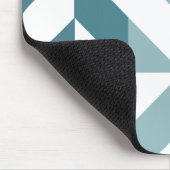ZigZag, aquamarin-grün-zweiteilig, geometrisch Mousepad (Ecke)