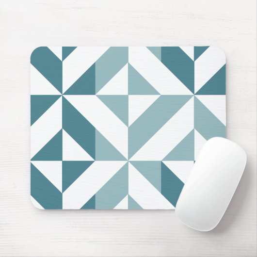 ZigZag, aquamarin-grün-zweiteilig, geometrisch Mousepad (Mit Mouse)