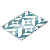 ZigZag, aquamarin-grün-zweiteilig, geometrisch Notizblock (Linke Seite)