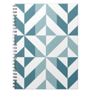 ZigZag, aquamarin-grün-zweiteilig, geometrisch Notizblock