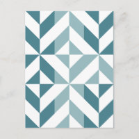 ZigZag, aquamarin-grün-zweiteilig, geometrisch