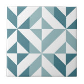 ZigZag, aquamarin-grün-zweitformatig Fliese (Vorderseite)