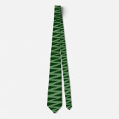 Zigzag - Army Green on Dark Green 003300 Krawatte (Vorderseite)