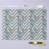 Zigzag Bird % Blume Muster Seidenpapier (Handwerk)