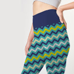 Zigzag Blue Green Yellow Zickzack Muster Hübsch Leggings<br><div class="desc">Zigzag Blue Green Yellow Zickzack Muster Hübsche Leggings . Diese eleganten Leggings zeichnen sich durch ein Zickzack blaugrün-gelbes Muster aus. Diese hübschen Leggings sind so konzipiert, dass sie mit ihrem Zickzack, fesselnden Muster in lebhaften Farbtönen von Blaugrün Gelb eine Aussage treffen. Dieses Zickzack Druckdesign Blue Green Yellow Muster und elegante...</div>