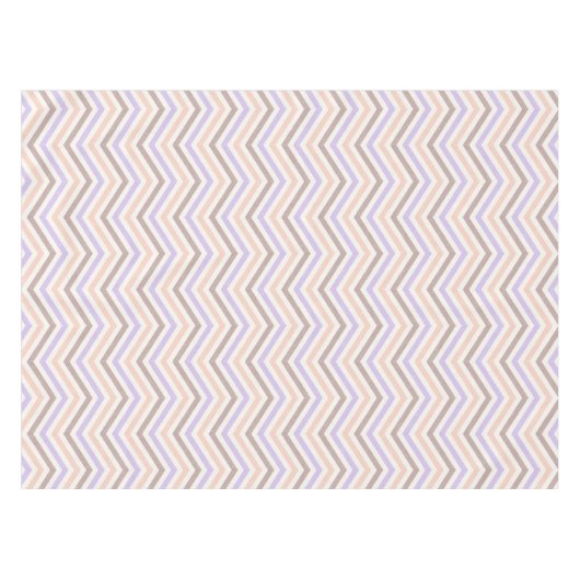 ZigZag Blush Pink Lavender Tischdecke (Vorderseite (Horizontal))