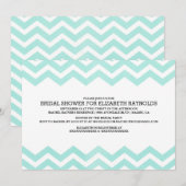 Zigzag Bridal Dusche Einladungen (Vorne/Hinten)