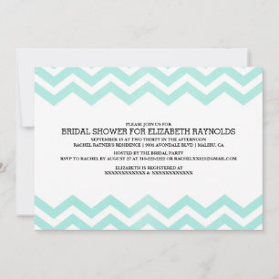 Zigzag Bridal Dusche Einladungen