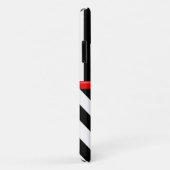 Zigzag, Chevron, Stripes, Black and White Case-Mate iPhone Hülle (Hinten/Rechts)