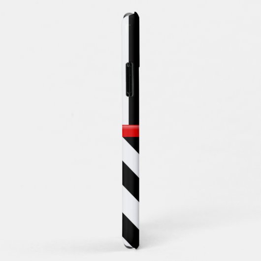 Zigzag, Chevron, Stripes, Black and White Case-Mate iPhone Hülle (Hinten/Rechts)