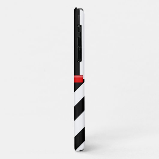 Zigzag, Chevron, Stripes, Black and White Case-Mate iPhone Hülle (Hinten/Links)